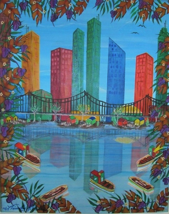 "# 13 Miami Skyline" by Timothy F Phillips