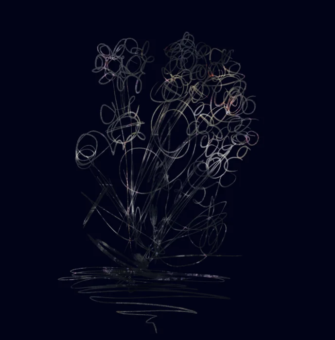 "A sketch over photo joiner of spring petals" by Nelson Lowhim